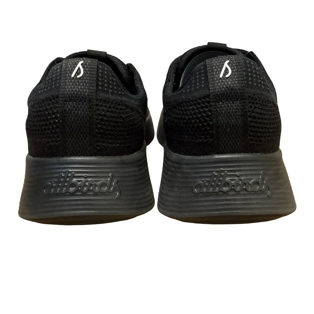 Allbirds Tree Runner Go Black Eco-Friendly Knit Lace Up Sneakers Womens 10